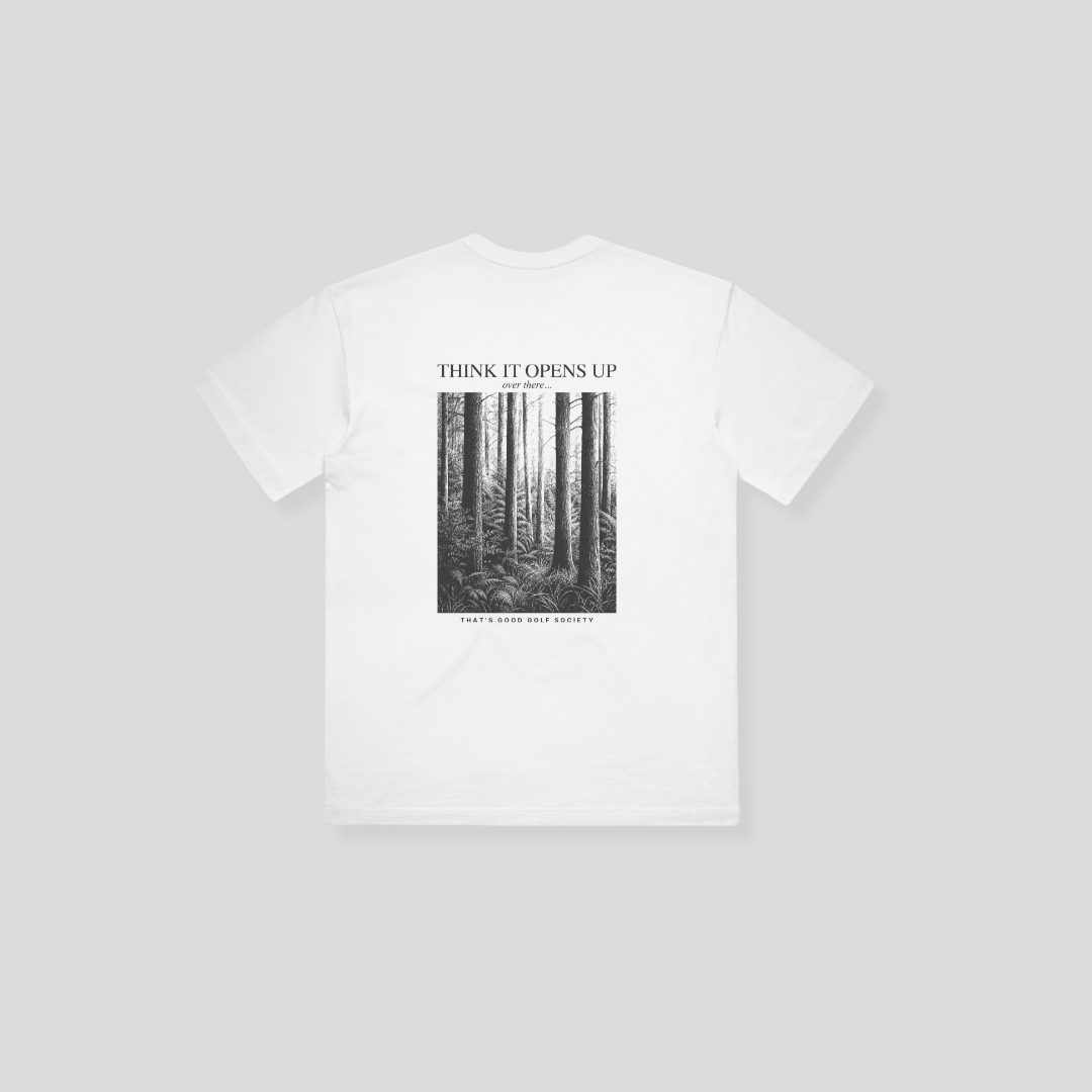 Opens Up Tee - White