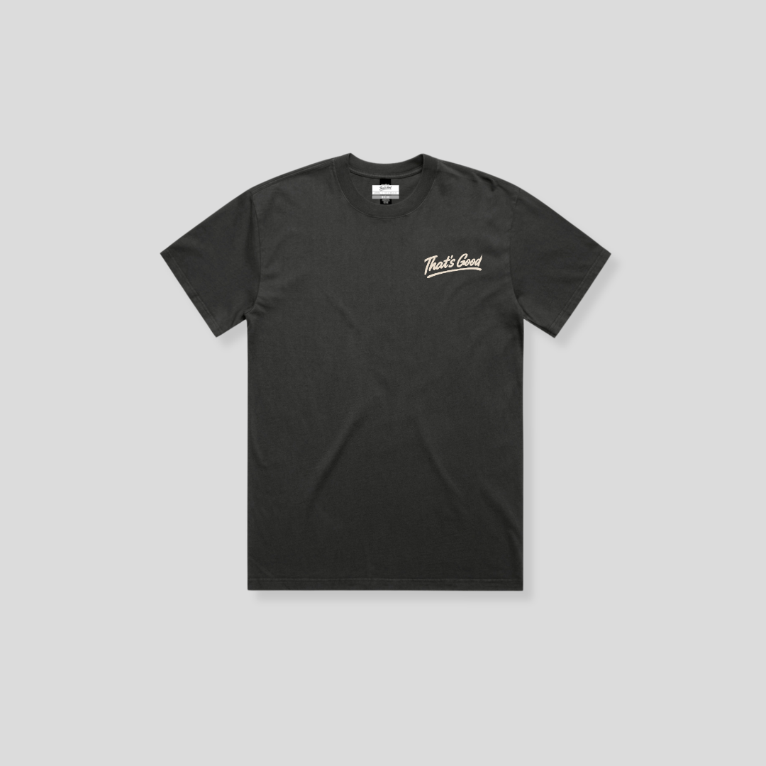 Opens Up Tee - Charcoal