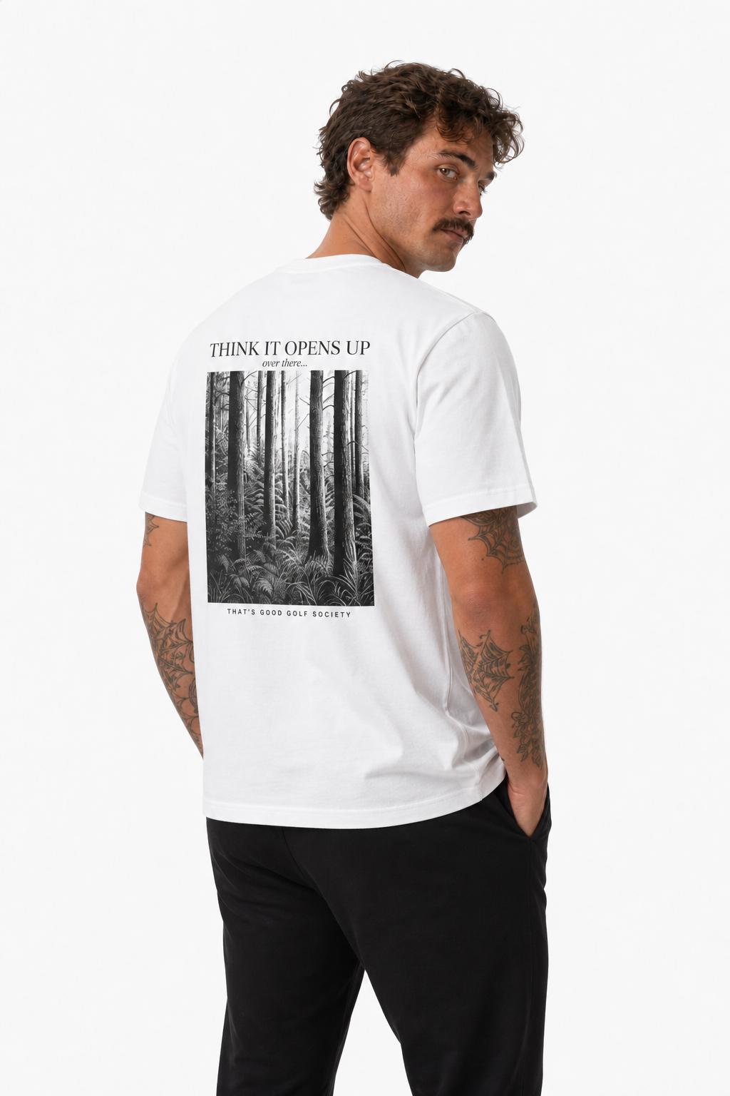 Opens Up Tee - White