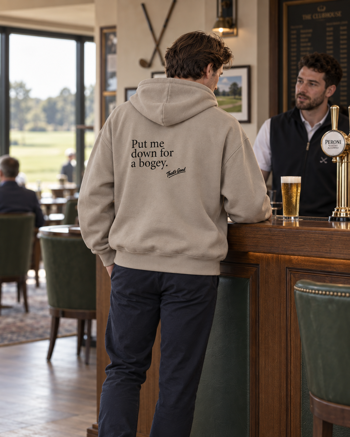 Bogey Hoodie - Stone
