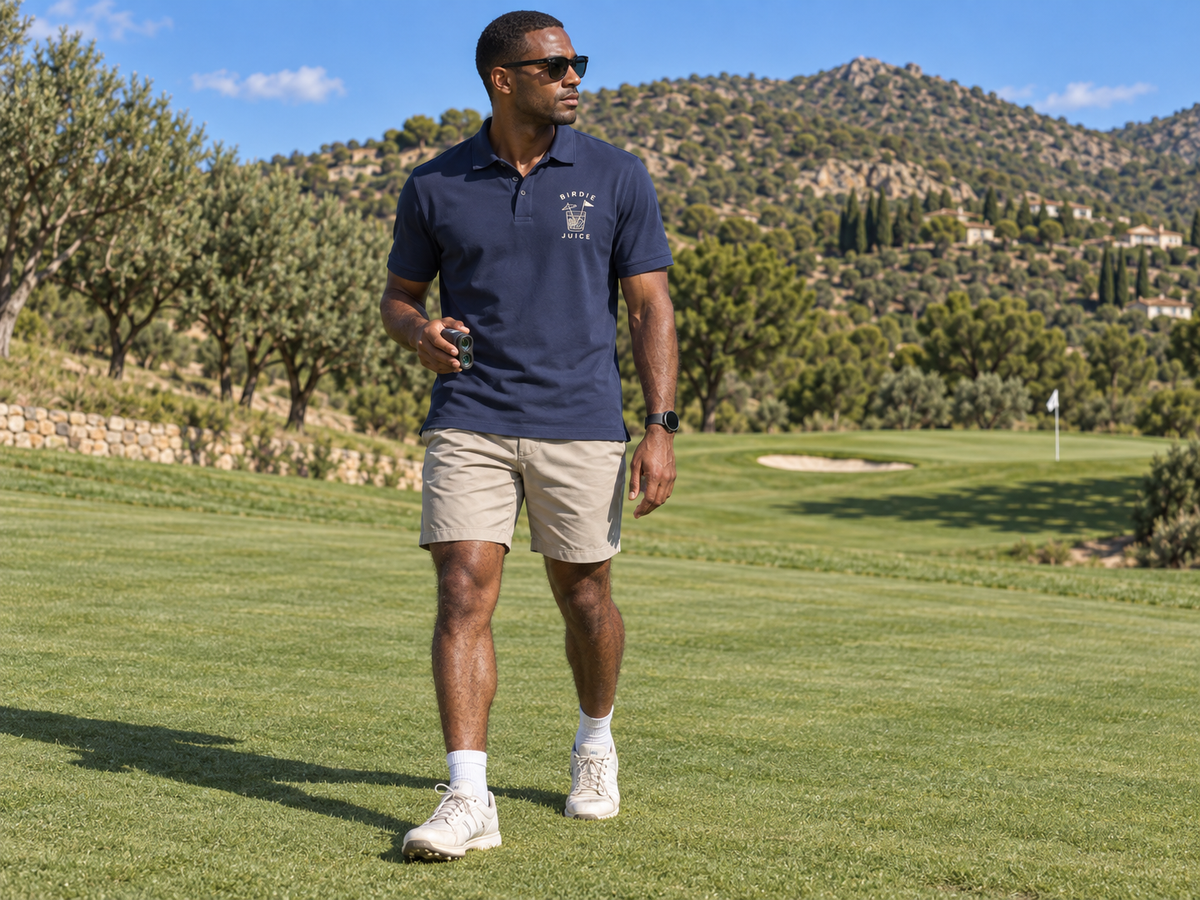 Birdie Juice Polo - Navy