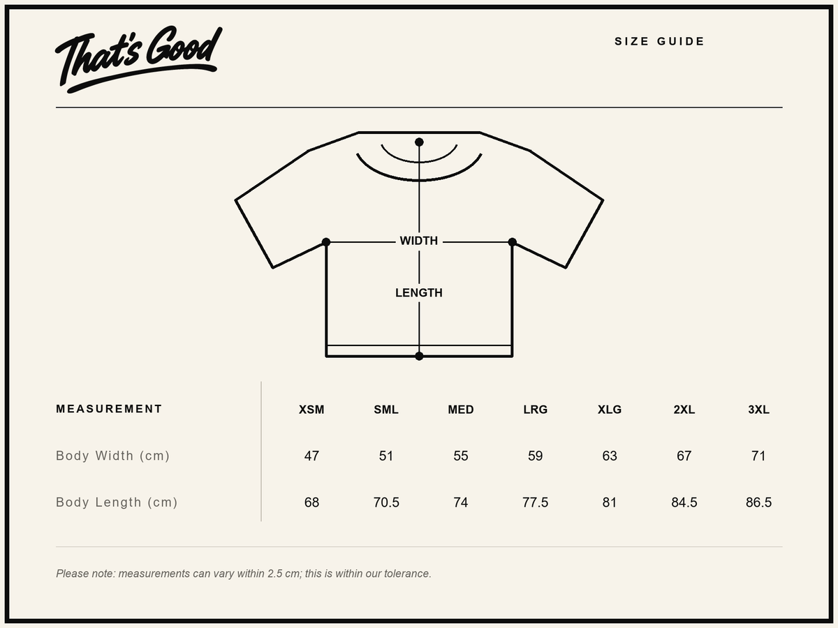 That's Good Tee - Charcoal